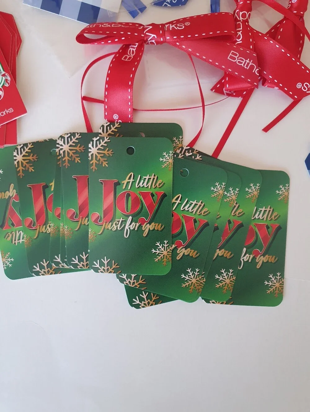 Bath & Body Works Bows, Ribbons & Gift Tags Lot of 181 Pieces.